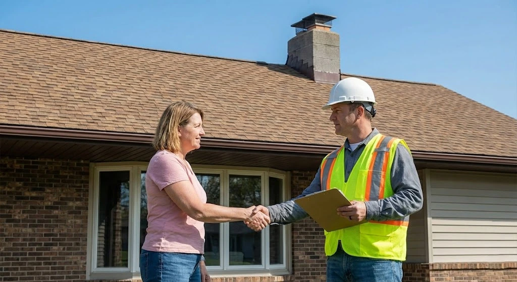 Roofing code violation